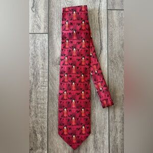 Fox & Chave 100% Silk Tie Beefeaters Tower London Ravens Historic Royal Palaces